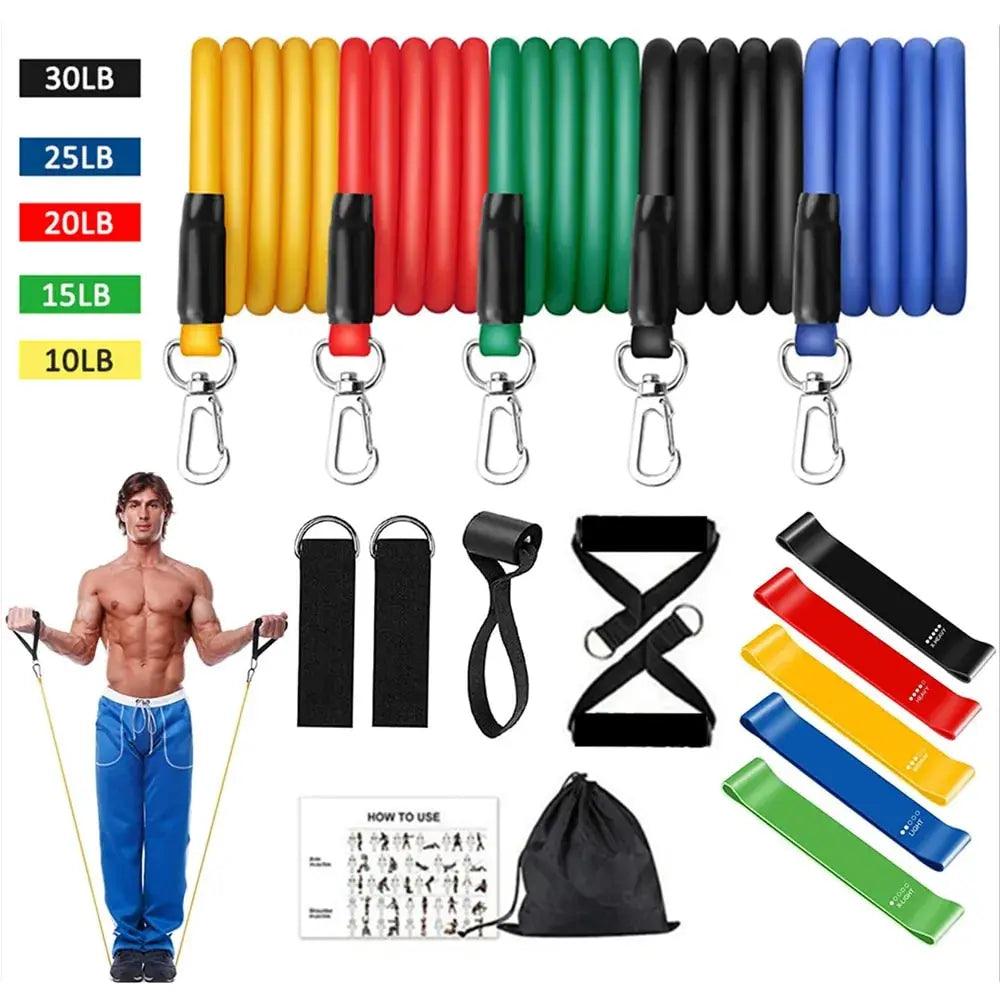 16PCS Resistance Band Set: Home Gym Fitness Training - Sydney picks