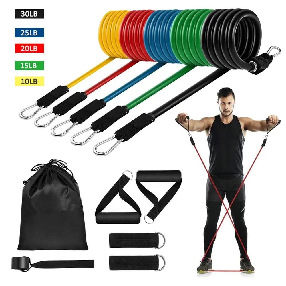 16PCS Resistance Band Set: Home Gym Fitness Training - Sydney picks