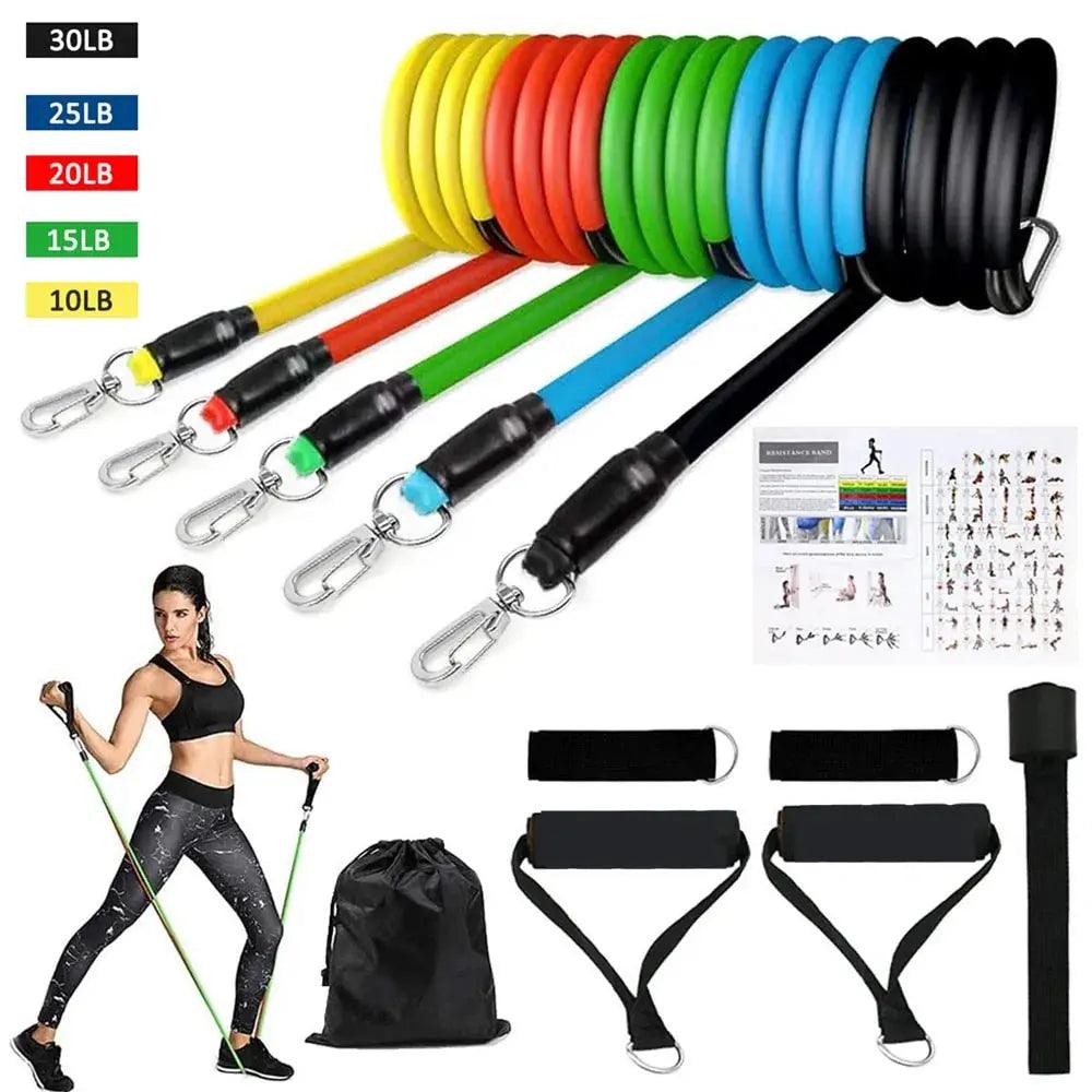 16PCS Resistance Band Set: Home Gym Fitness Training - Sydney picks