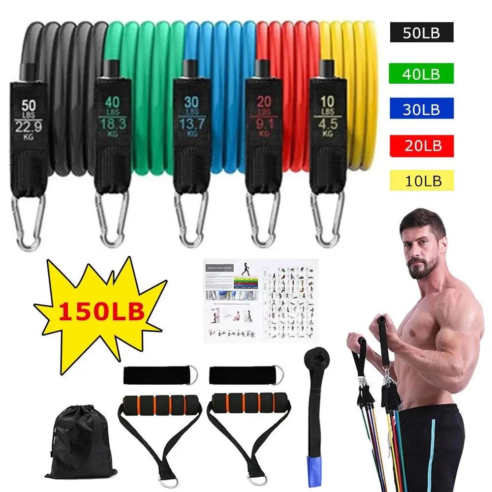 16PCS Resistance Band Set: Home Gym Fitness Training - Sydney picks