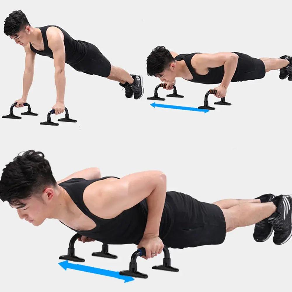 Home Fitness Set: Abdominal Wheel Roller, Push-Up Bar, and Jump Rope - Sydney picks