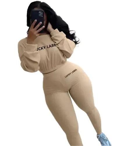 Women's Autumn Ribbed Sport Suit - Sydney picks